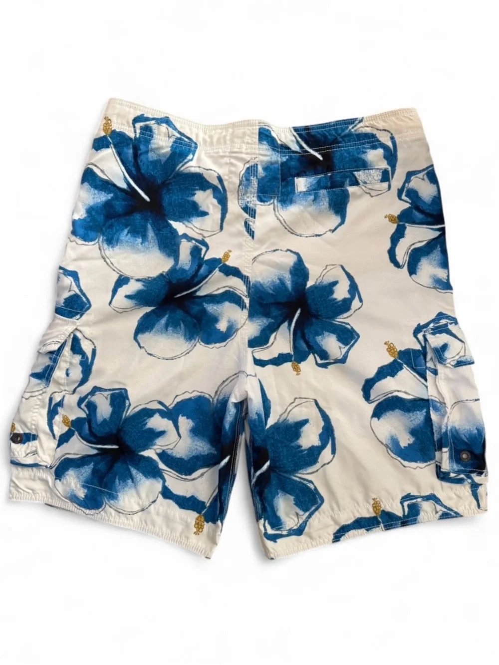 Y2K Vintage Hollister Floral Men’s Cargo Swim Board Shorts Size XL